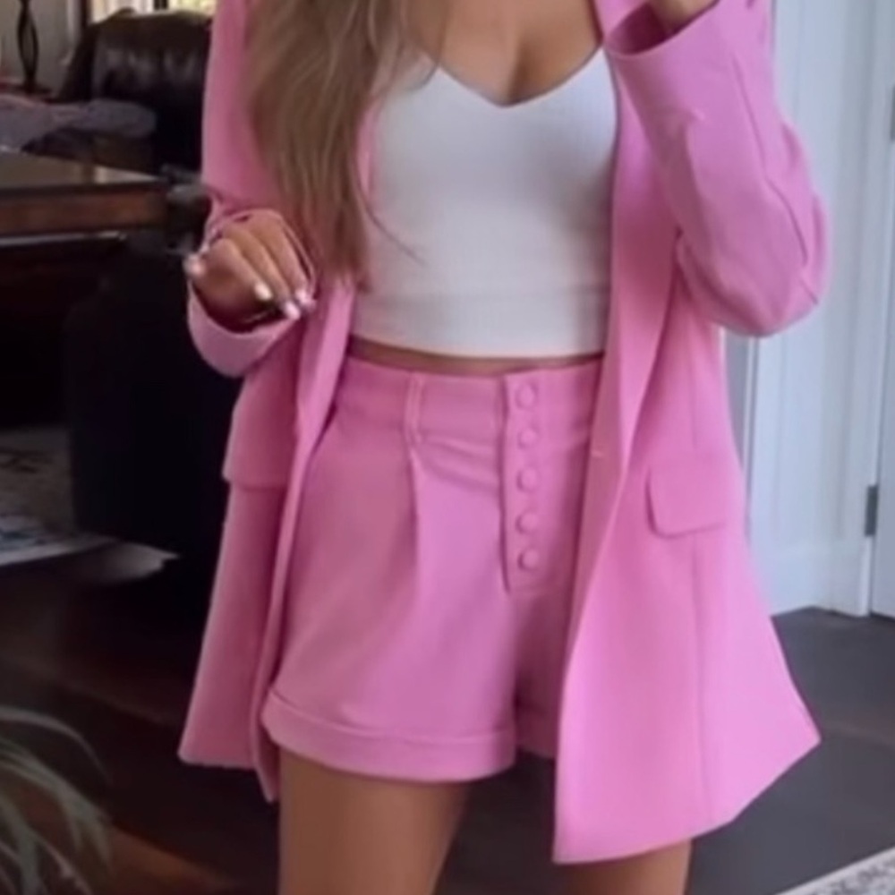 Forever 21 Pink Blazer Set